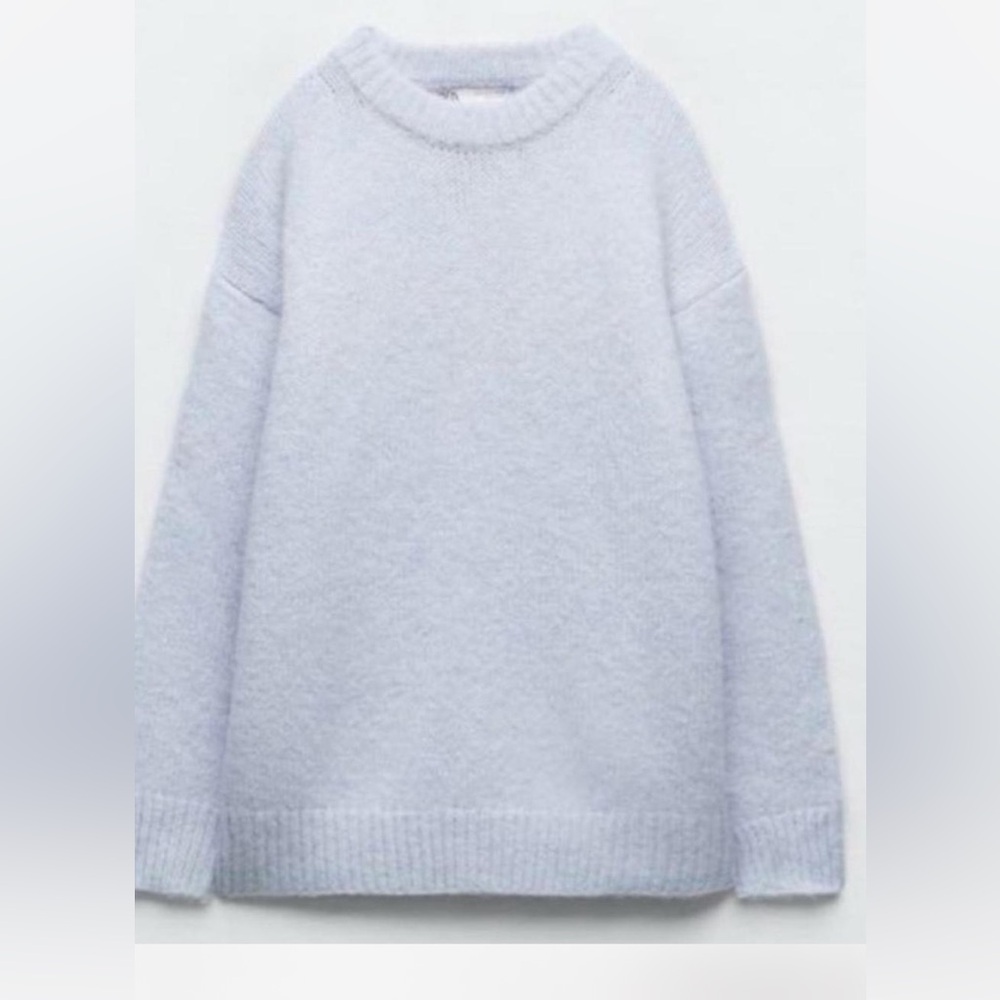 Zara Women's Sweater in Soft Light blue